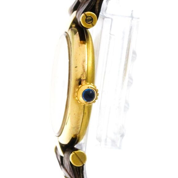 CARTIER Must Vendome Vermeil Gold Plated Quartz Ladies Watch - Picture 4 of 8